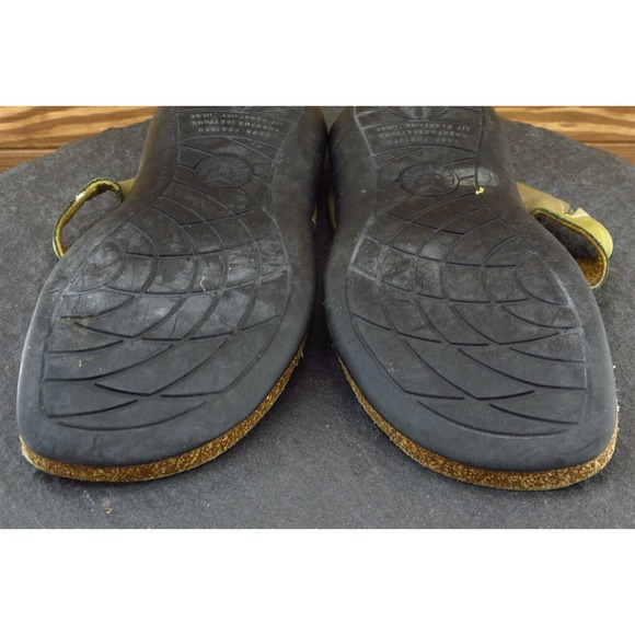 Mephisto Sz 40 M Green Flip Flop Leather Women‎ Sandals - Picture 7 of 7